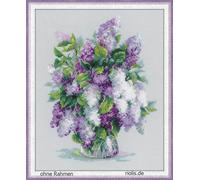 Set ricamo Riolis set di ricami "Gentle Lilac" motivo a punto croce, motivo per