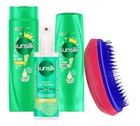 SET RICCI DA SOGNO: Shampoo 250ml + Balsamo 200ml + Spray 150ml + Spazzola Scioglinodi (Colorazione Assortita)