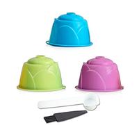 Set riempibile riutilizzabile della tazza delle capsule di caffè dei pp compatibile con il cucchiaio e la spazzola della macchina di serie