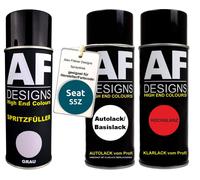 Set riempitivo a spruzzo per Seat S5Z Azul Egeo vernice trasparente metallizz...