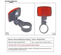 Set Riflettore Raggi Bicicletta Plastica per Guida Notturna Maggiore Visibilità