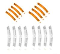 Set Riflettori per ruota Bici Gialli per bianchi per rossi Set | Materiale ABS per robusto, 16 totali, massima visibilità notturna, installazione rapida sui raggi(whole set)