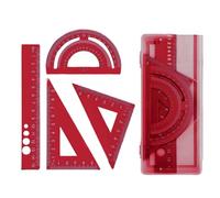 Set righelli per la scuola in metallo con triangoli infrangibili e strumenti misurazione accurati per elementi essenziali dei compiti Set righelli in lega alluminio Righelli Set