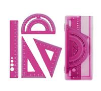 Set righelli per la scuola in metallo con triangoli infrangibili e strumenti misurazione accurati per elementi essenziali dei compiti Set righelli in lega alluminio Righelli Set