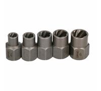 Set rimozione estrattore bulloni poco profondi unità 3/8" 1/4" - 1/2" 5 pz