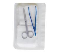 Farmacare SET PER RIMOZIONE SUTURE CONFEZIONATO IN BLISTER RIGIDO, CONTENENTE FORBICE, PINZA E GARZA