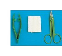 Farmacare SET PER RIMOZIONE SUTURE CONFEZIONATO IN BLISTER RIGIDO, CONTENENTE FORBICE, PINZA E GARZA