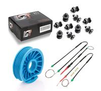 Set Riparazione Alzacristalli Flessibile Freno Ruolo Clip Ant. per Ford Focus II