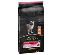 Set risparmio! 2 x PURINA PRO PLAN Crocchette per cani - 2 x 12 kg Medium Puppy Sensitive OptiDerma Salmone & Riso