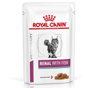 Set risparmio! 24 x 85 g Royal Canin Veterinary Alimento umido per gatti - Renal - Pesce