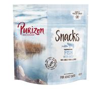 Set risparmio! Purizon Snack per gatti - senza cereali 3 x 40 g - Pesce con Manzo
