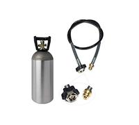 Set risparmio: tubo adattatore CO2 ad alta pressione 2,0 m + 2 kg bottiglia di proprietà CO2 adatto per irrigatori Grohe Blue Home CO2 tubo