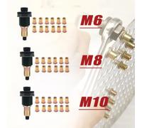 Set rivettatrice manuale con 30 zincate per dadi per misure M6 M8 M10