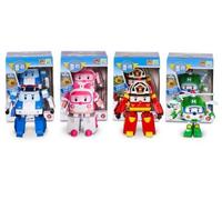 Set robot trasformatore Robocar Poli da 4 pollici? Figure Poli, Amber, Roy, H...