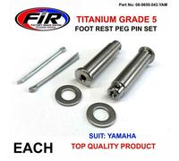 SET RONDELLE PERNI MONTAGGIO PEDALE TITANIO YAMAHA YZ400F 1998, 1999
