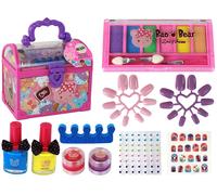 Set rosa di bellezza valigetta trucco e unghie fai-da-te