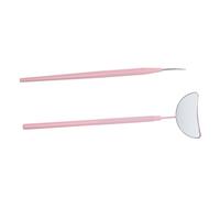 Set Rosa per Ciglia in Acciaio Inox e Alluminio di Bastoncini | Strumento Assistente per Estensione delle Ciglia, Accessorio Beauty Struttura Semplice e Lavorazione Fine