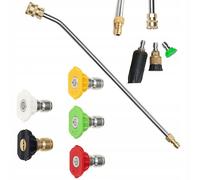 Set Rosfix di 5 ugelli a connessione rapida per idropulitrici (0°, 15°, 25°, 40°