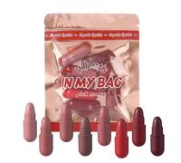 Set Rossetto da Viaggio 8 Colori Trucco Labbra Naturale Opaco