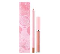 Set rossetto e rossetto, rossetto opaco con lucidalabbra, kit per labbra con glitter, tazza antiaderente, set regalo professionale per donne