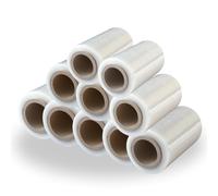 Set Rotoli MINI Pellicola Estensibile Trasparente 10cmx150m Imballaggio