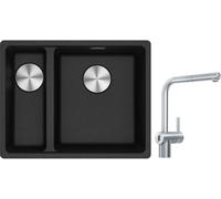 Set rubinetto da cucina Franke Atlas Neo Sensor 115.0625.523, lavello in granito Franke Maris 125.0687.269