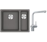 Set rubinetto da cucina Franke Atlas Neo Sensor 115.0625.523, lavello in granito Franke Maris 125.0687.266
