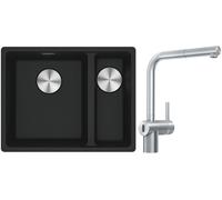 Set rubinetto da cucina Franke Atlas Neo Sensor 115.0625.523, lavello in granito Franke Maris 125.0687.264