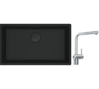 Set rubinetto da cucina Franke Atlas Neo Sensor 115.0625.523, lavello in granito Franke Maris 125.0697.757