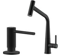 Set rubinetto da cucina Franke Icon 115.0625.190, dispenser di liquidi Franke Active SM 119.0547.906
