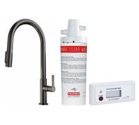 Set rubinetto da cucina Franke Maris Slim Clear Water J Pull-Out 120.0736.603, filtro sottolavello Franke Clear Water 133.0284.025