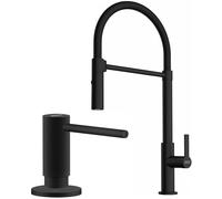 Set rubinetto da cucina Franke Maris Slim Semi-Pro 115.0728.396, dispenser di liquidi Franke Active SM 119.0547.906