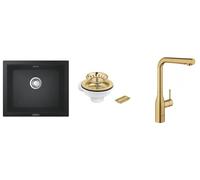 Set rubinetto da cucina Grohe Essence 30270GN0, lavello in granito Grohe K700 31654AP0, 40997GN0