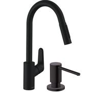 Set rubinetto da cucina Hansgrohe Focus 31815670, dispenser di liquidi Hansgrohe A41 40438670