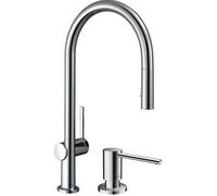 Set rubinetto da cucina Hansgrohe Talis M54 72801000, dispenser di liquidi Hansgrohe 40438000