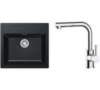 Set rubinetto da cucina Oltens Myvat 35205100, lavello Tectonite Franke Sirius 114.0205.049