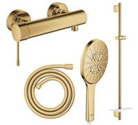 Set rubinetto per doccia Grohe Essence 33636GL1, asta doccia Grohe Rainshower 26603GL0, 26574GL0, 28388GL1