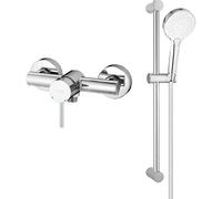 Set rubinetto per doccia Oltens Molle 33000100, asta doccia Oltens Alling 37300100, 37101110, 37201100