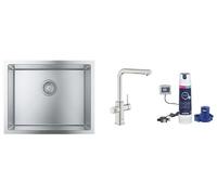 Set rubinetto per filtro dell'acqua Grohe Blue 30601DC0, filtro sottolavello Grohe Blue 40875000, 31726SD0