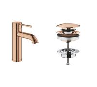 Set rubinetto per lavabo Grohe Essence 23590DA1, tappo per lavabo Grohe 65807DA0