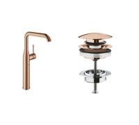 Set rubinetto per lavabo Grohe Essence New 32901DA1, tappo per lavabo Grohe 65807DA0