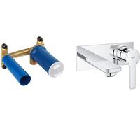 Set rubinetto per lavabo Grohe Lineare 19409001, corpo incasso Grohe Eurostyle 23571000