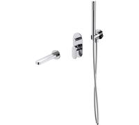Set rubinetto per vasca e doccia Cersanit Crea S951-305, set doccia Cersanit Inverto S951-708, S951-556