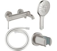 Set rubinetto per vasca e doccia Grohe Essence 33624DC1, doccetta Grohe Rainshower SmartActive 130 26574DC0, 27074DC0, 28362DC1