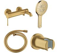 Set rubinetto per vasca e doccia Grohe Essence 33624GN1, doccetta Grohe Rainshower 26574GN0, 27074GN0, 28362GL1