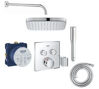 Set rubinetto per vasca e doccia Grohe Grohtherm SmartControl 29125000, soffione doccia Grohe Vitalio Comfort 26695000, 35600000, 27400000, 27851000, 28741002