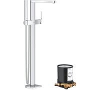 Set rubinetto per vasca e doccia Grohe Plus 23846003, elemento di montaggio a pavimento Grohe 45984001