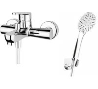 Set rubinetto per vasca e doccia Hagser Della HGR30000034, doccetta Hagser Lara HGR20000037, HGR15000037, HGR90000037