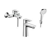 Set rubinetto per vasca e doccia Hansgrohe Talis E 71740000, rubinetto per lavabo Hansgrohe Talis E 71710000, 26425400