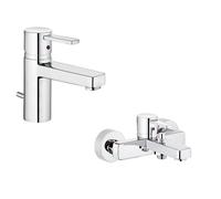 Set rubinetto per vasca e doccia Kludi Zenta 386700575, rubinetto per lavabo Kludi Zenta 382600575